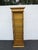 Hollywood Regency Tall Narrow Distressed Gold Display Shelf Cabinet 6661 For Sale - Image 12 of 15