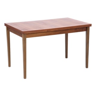 Mid-Century Extendable Dining Table in Teak, 1960s For Sale
