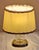 Vintage Nachtmann Table Lamp with Cut Crystal Glass Base in a Brass Mount and Fabric Shade, 1980s For Sale - Image 3 of 10