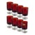 Vintage 70's Luminarc Red Cordial/Wine Glasses - Made in France For Sale