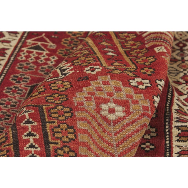 Antique Caucasian Shirvan Rug, 04'00 X 05'09 For Sale In Dallas - Image 6 of 10