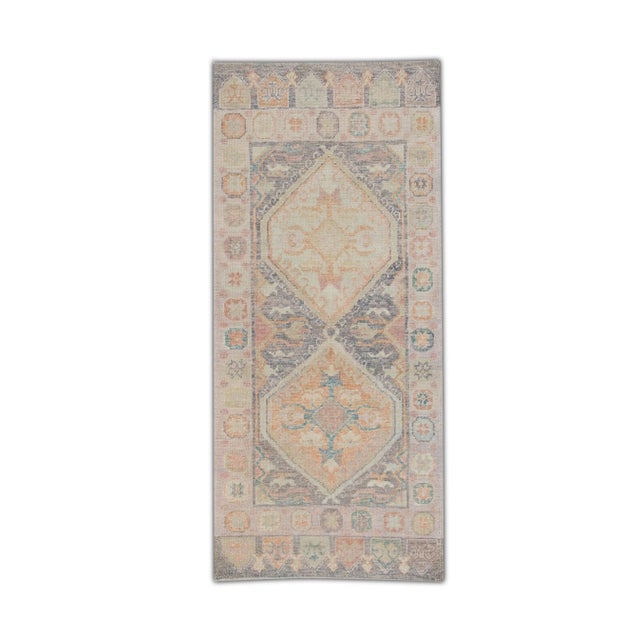 Modern Turkish Oushak Rug 3'1" x 6'7" For Sale - Image 10 of 10