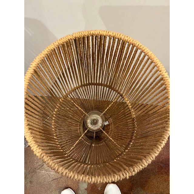 Large Braided String Lamp For Sale - Image 4 of 6