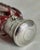Antique Victorian Bohemian Cut Glass Vanity Scent Bottle with Silver Mount For Sale - Image 11 of 18