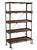 A substantial industrial-style shelving unit crafted from solid wood shelves and a heavy steel frame. This piece features...