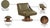 Millwin Vegan Leather Swivel Lounge For Sale - Image 10 of 10