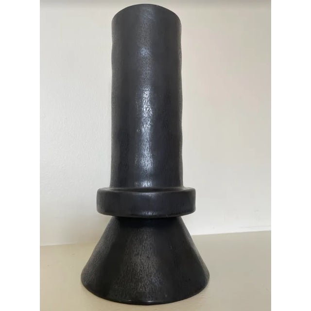 Leanne Ford for Crate & Barrel Black Chimney Vase. Perfect for dried flowers.