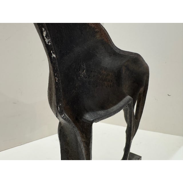 Virginia Metalcrafters Citation Horse Cast Iron Doorstop Bookend Sculpture For Sale In Atlanta - Image 6 of 11