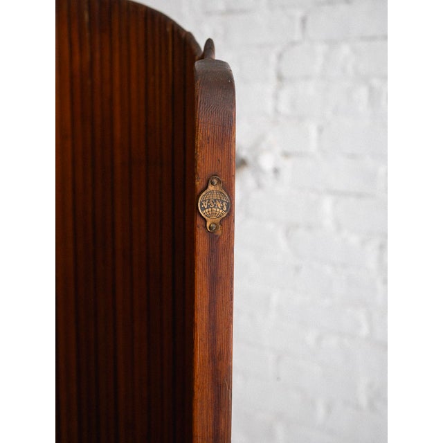 Mid-Century Modern French Tambour Room Divider by Jomaine Baumann for s.n.s.A. For Sale - Image 3 of 11