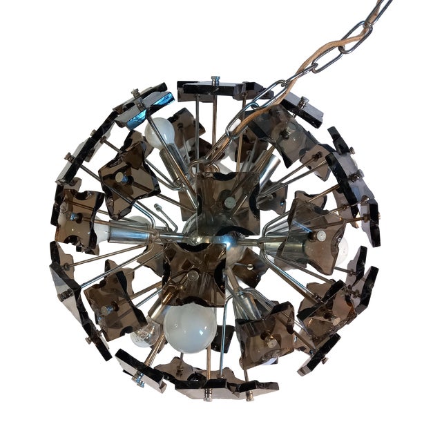 Italian Sputnik Chandelier from Fontane Arte, 1960s For Sale