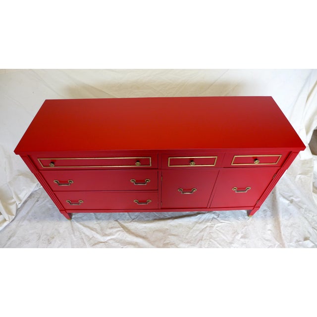 MidCentury Cherry Red Sideboard Chairish