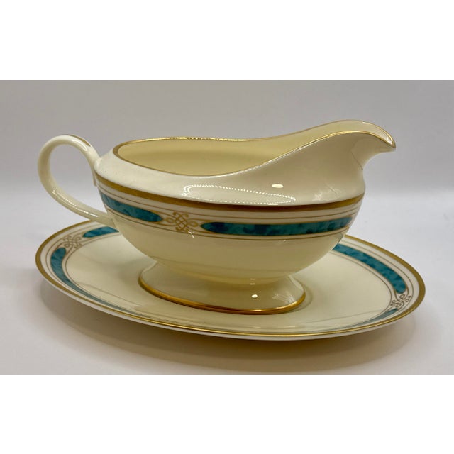 Gorham Gorham Gravy Boat & Underplate — 24k Gold, Mint Condition W/Original Stickers For Sale - Image 4 of 10