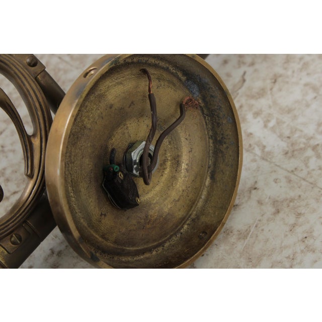 1970s Chapman Traditional Brass Tole Shade Wall Lights - a Pair For Sale - Image 14 of 14