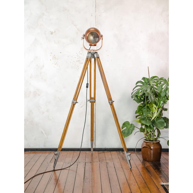 Vintage Strand Electric Patt 123 Theater Spotlight Floor Lamp, 1950s For Sale - Image 12 of 18