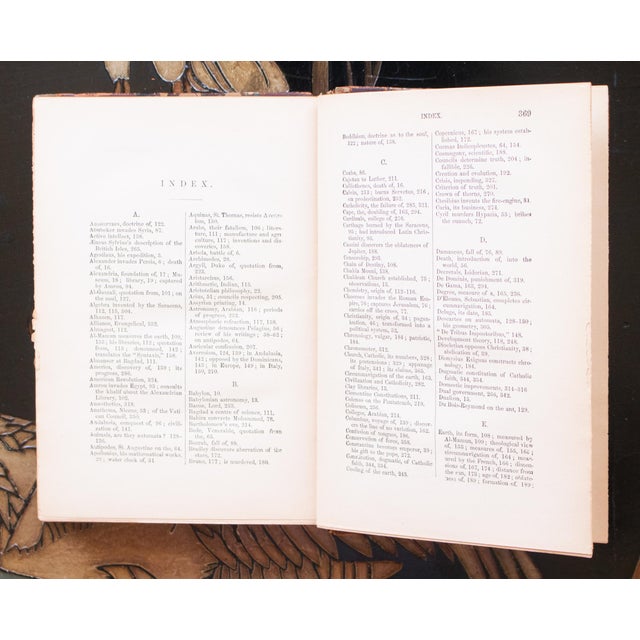 Animal Skin 1897 John W. Draper, "History of the Conflict Between Religion and Science" For Sale - Image 7 of 17