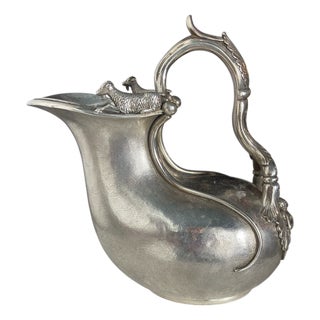 Antique Askos Jug in Sterling Silver with Markings, 1890 For Sale