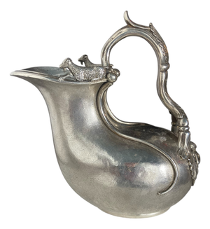 Antique Askos Jug in Sterling Silver with Markings, 1890
