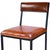 Lazarus 31.5 in. Seat Height Leather and Metal Bar Stool, Industrial Chic For Sale - Image 11 of 11