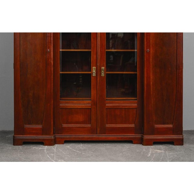 Art Nouveau Bookcase in Mahogany, Early 20th Century For Sale - Image 9 of 18