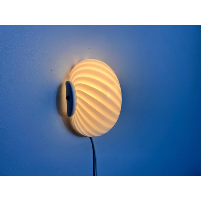 Pair of Mid-Century Glass Wall Lamps, Italy, 1960s For Sale - Image 10 of 10