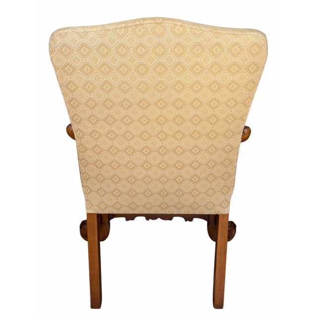 1990s 17th C Style Therien Studio Workshops Spanish Colonial Arm Chair 1 of 2 For Sale - Image 5 of 5