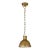 Thomas O'Brien for Visual Comfort Signature Hicks Small Pendant in Hand-Rubbed Antique Brass with Acrylic Diffuser For Sale