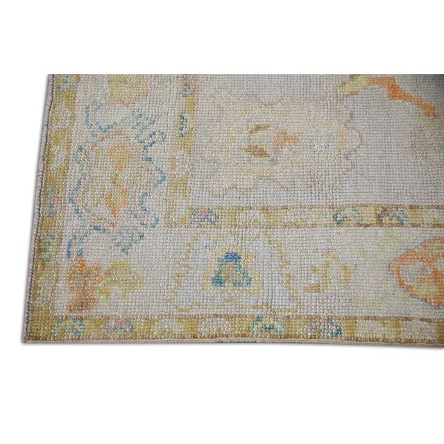 Turkish Modern Turkish Oushak Rug 3'11" x 5'6" For Sale - Image 3 of 6