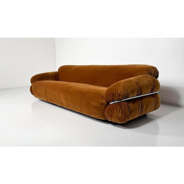 1970s Sesann 3-Seater Sofa attributed to Gianfranco Frattini for Cassina, Italy, 1970s For Sale - Image 5 of 7