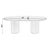 Modern Kersten 84 in. W Oval Wood Double Pedestal Base Dining Table, Light Driftwood For Sale - Image 3 of 7
