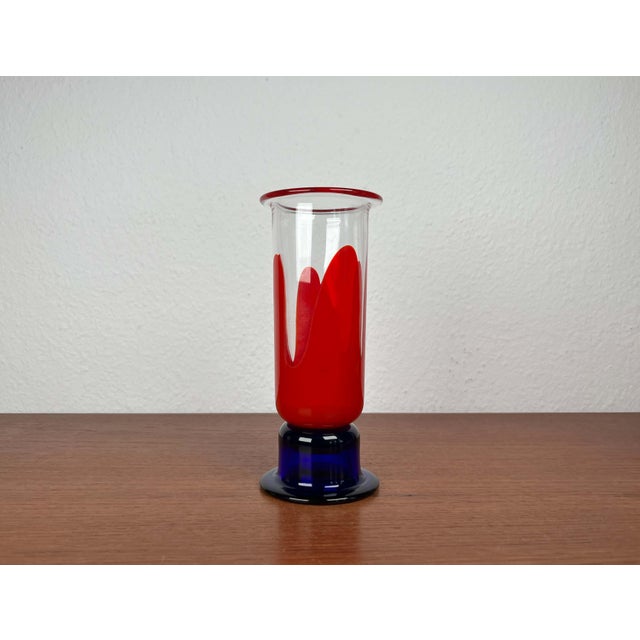 Mid-Century Modern Danish Carnival Series Vase by Christel Holmgren Exner for Holmegaard, 1970s, in Very Good conditions....