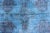 Blue Vintage Turkish Oushak Over-Dyed in Blue, Pink Colors For Sale - Image 8 of 13