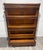 Brown Early 20th Century Globe-Wernicke Barrister Bookcase, Vintage Lawyer Cabinet, Glass Door Stacking Bookcase For Sale - Image 8 of 11