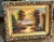 Traditional Ornate Landscape Painting – Golden Sunset Over a Lake With Sculpted Gold Leaf Frame For Sale - Image 3 of 3