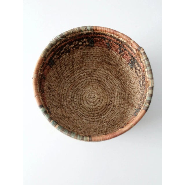 Vintage Coiled Basket For Sale - Image 10 of 12