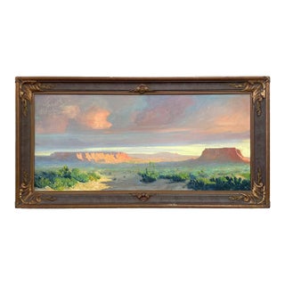 Early 20th Century Desert Landscape Painting by Milton Talbot Menasco For Sale