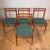 Set of Four Vintage Teak Chairs - Denmark (1960s)