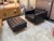 Tufted Vegan Leather Club Chair + Ottoman, Set For Sale In San Francisco - Image 6 of 11