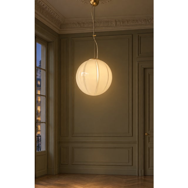 Vintage Hand-Crafted Murano Glass Chandelier, 1980s For Sale - Image 4 of 16