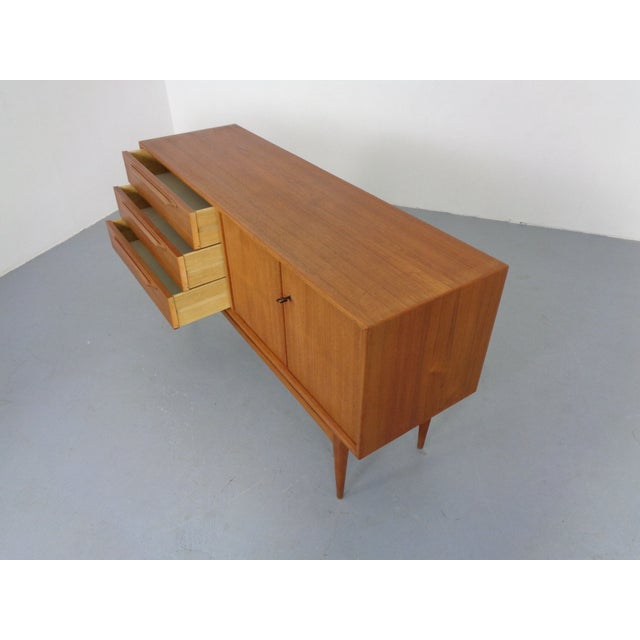 Small Teak Sideboard by Heinrich Riestenpatt for RT Möbel, 1960s For Sale - Image 9 of 18