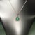 Natural Emerald Diamond Pendant 18" 14k WG 2.05 TCW Certified For Sale - Image 9 of 11