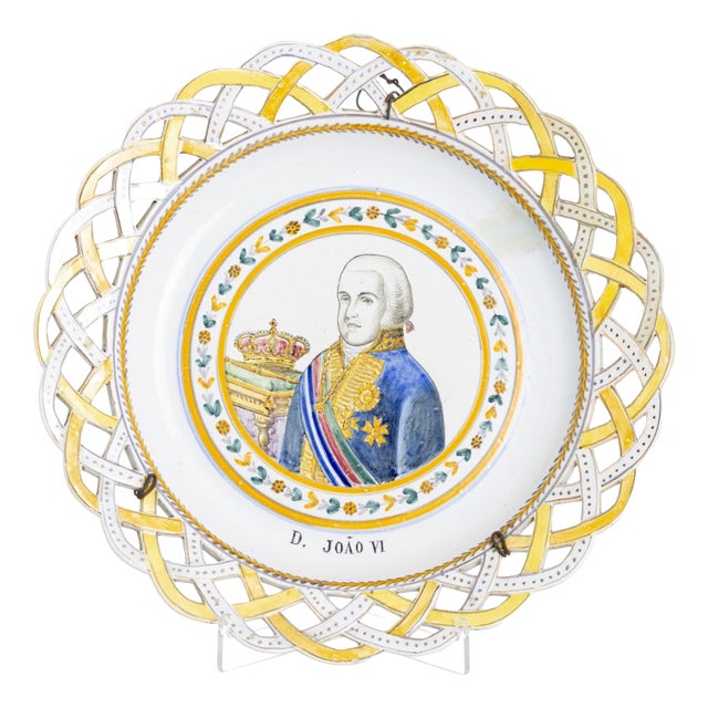 Earthenware Plate from Aveiro For Sale