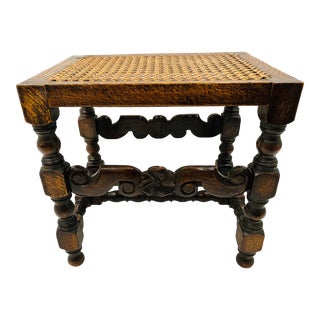 Elizabethan Style 1920’s Stool For Sale