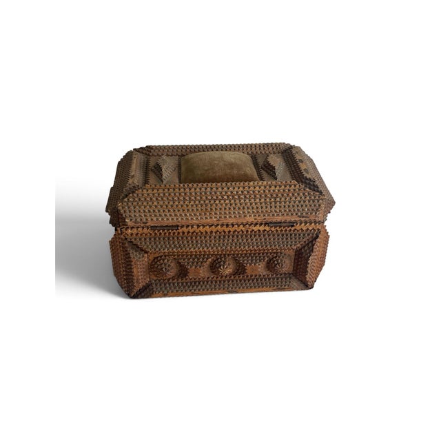 An exceptional and highly architectural example of turn-of-the-century French Art Populaire (folk art). This antique Tramp...