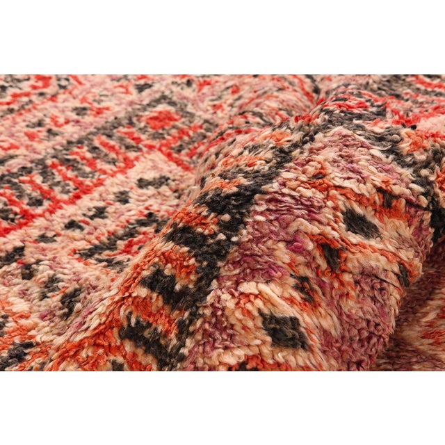Vintage Beni M'Guild Zayane Moroccan Rug, 06'09 X 11'02 For Sale In Dallas - Image 6 of 10