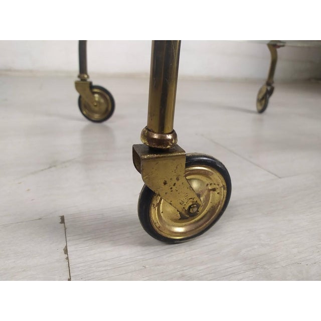 Vintage Brass Bar Service, 1950s For Sale - Image 14 of 15