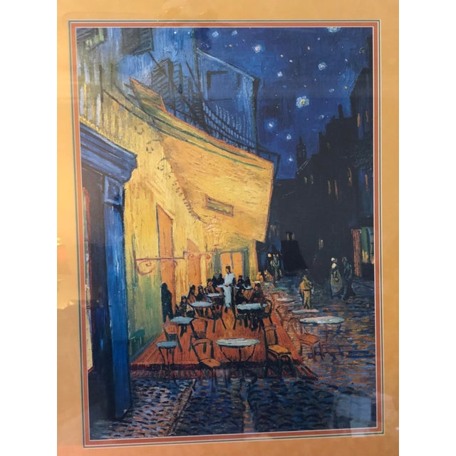 Oversized Van Gogh "Café Terrace at Night" Custom Framed Art For Sale - Image 9 of 11