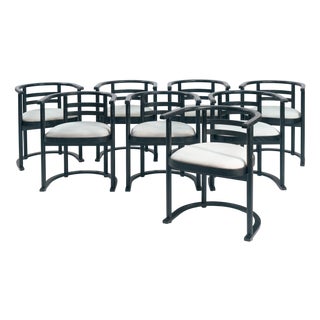 Bauhaus Dining Chairs in the style of Josef Hoffmann, 1970s, Set of 8 For Sale