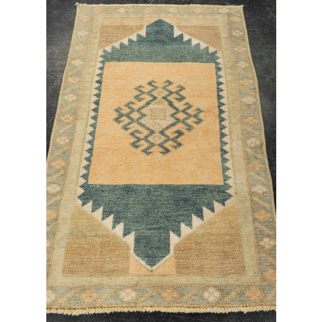Turkish Mini Rug Oriental Hand Knotted Vintage Rug 1'7" x 2'7" #21262 Explore a curated collection of hallway runners,...