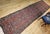 19th Century Farahan Wide Runner, Hand-Knotted Wool, Allover Herati Geometric Pattern, Red & Green, 4x14 For Sale - Image 4 of 16