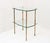 Brass Side Table with Double Glass Top in the style of Maison Jansen, 1940 For Sale - Image 16 of 16
